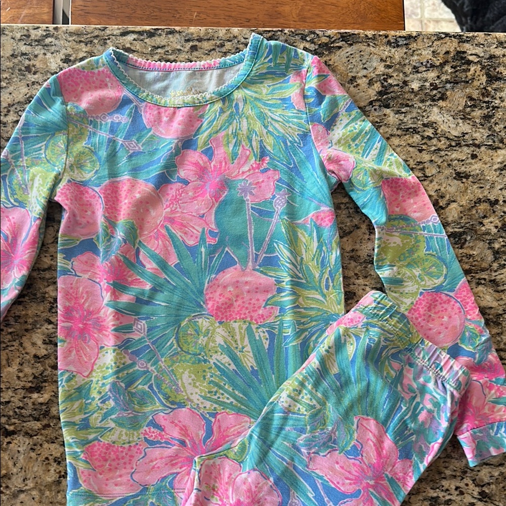 Lilly Pulitzer Kids Pajama Set - Tropical Floral